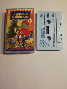 Benjamin Blümchen Folge 51 Der Weihnachtsabend Weiß mit Blauen Druck 4.27551(Blaues Kiosk-Cover)